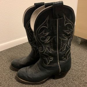 Olathe Boot Company Black Cowgirl Boots